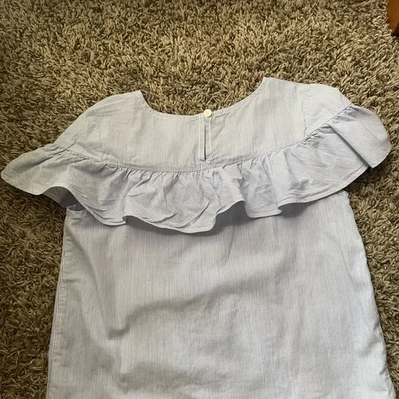 Cat & Jack Ruffled striped shirt for girls - Picture 2 of 3